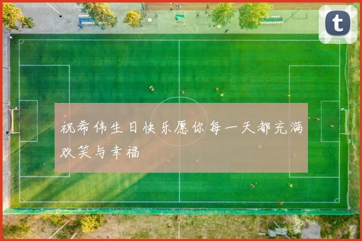 祝希伟生日快乐愿你每一天都充满欢笑与幸福